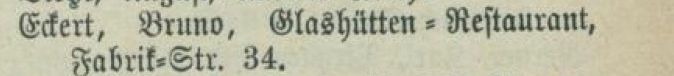 Adressbucheintrag 1903