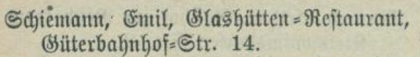 Adressbucheintrag 1903