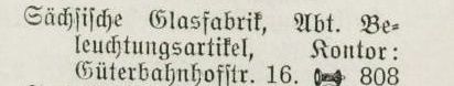 Adressbucheintrag 1914