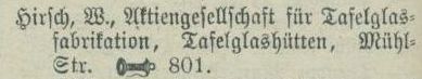 Adressbucheintrag 1903