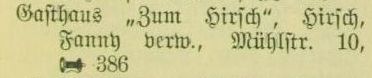 Adressbucheintrag 1937