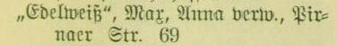 Adressbucheintrag 1937