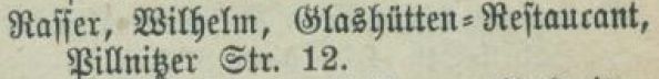 Adressbucheintrag 1903