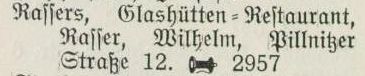 Adressbucheintrag 1914
