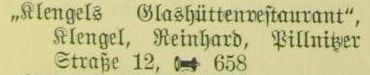 Adressbucheintrag 1937
