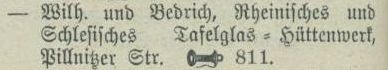 Adressbucheintrag 1903