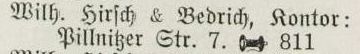 Adressbucheintrag 1914