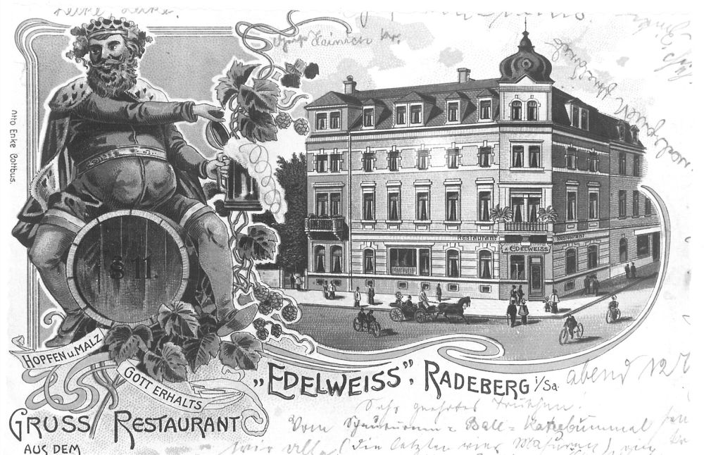 Dr.-Albert-Dietze-Stra&szlig;e 19 (bis 1927 S&uuml;dstra&szlig;e 12, 1937 Pirnaer Stra&szlig;e 69)  Radeberg