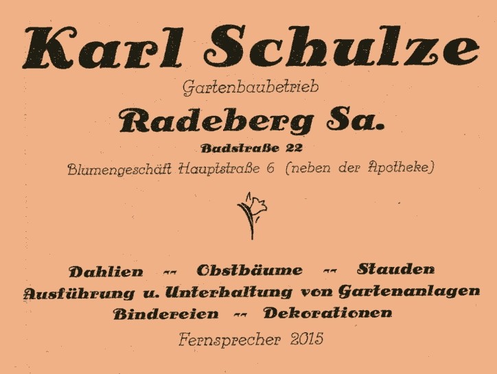 Badstra&szlig;e 22 (vor 1905 Badstra&szlig;e 15, 1905 - 1933 Badstra&szlig;e 22, 1933 - 1945 Adolf-Hitler-Stra&szlig;e 22)  Radeberg
