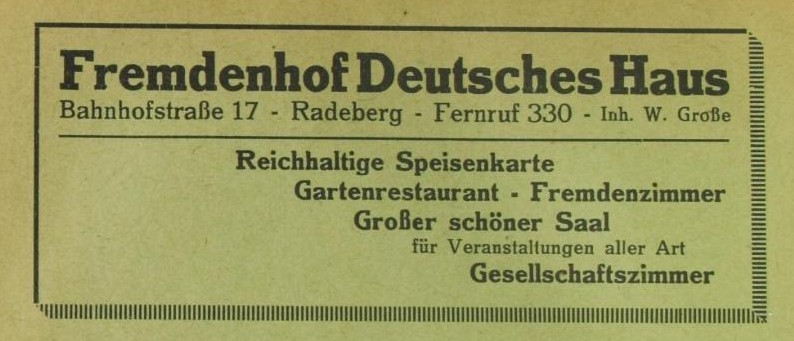 Bahnhofstraße 17 Radeberg Bahnhofstraße 17 Radeberg