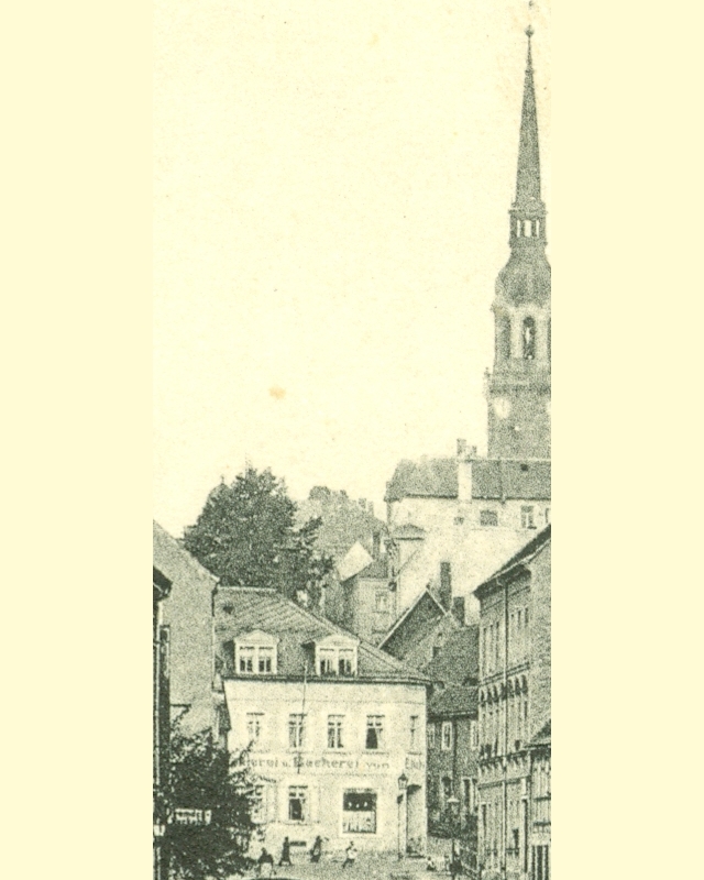 Pirnaer Stra&szlig;e 14 (1787 HNr. 50, vor 1945 Berggasse 7)  Radeberg
