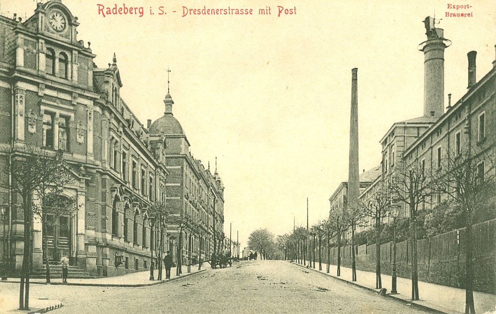Dresdener Straße 2 (vor 1910 Dresdener Straße 22, 1910 - 1927 Dresdener Straße 42) Radeberg Dresdener Straße 2 (vor 1910 Dresdener Straße 22, 1910 - 1927 Dresdener Straße 42) Radeberg