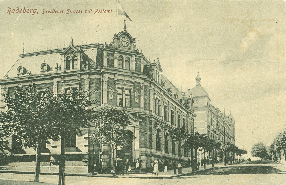 Dresdener Straße 9 (vor 1910 Dresdener Straße 21c, 1910 - 1927 Dresdener Straße 53) / Rathenaustraße Radeberg Dresdener Straße 9 (vor 1910 Dresdener Straße 21c, 1910 - 1927 Dresdener Straße 53) / Rathenaustraße Radeberg