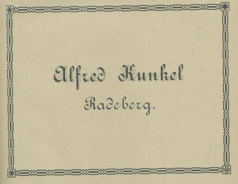 Dresdener Straße 18 (vor 1905 Fabrikstraße 35, 1905 - 1927 Fabrikstraße 20) Radeberg Dresdener Straße 18 (vor 1905 Fabrikstraße 35, 1905 - 1927 Fabrikstraße 20) Radeberg