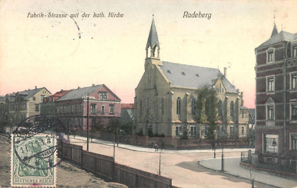 Dresdener Stra&szlig;e 31 (vor 1905 Fabrik-<br>stra&szlig;e 4a, 1905 - 1927 Fabrikstra&szlig;e 13) / Stra&szlig;e des Friedens (Goldbachstra&szlig;e)  Radeberg