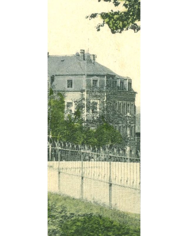 Dresdener Stra&szlig;e 33 (1905 - 1927 Fabrikstra&szlig;e 15) / Stra&szlig;e des Friedens (Goldbachstra&szlig;e)  Radeberg