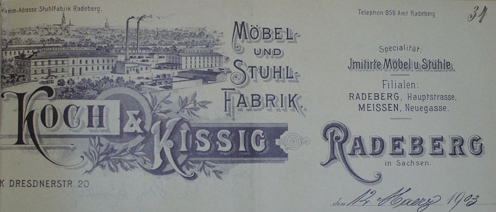 Dresdener Stra&szlig;e 1 (vor 1910 Dresdener Stra&szlig;e 20, 1910 - 1927 Dresdener Stra&szlig;e 45)  Radeberg