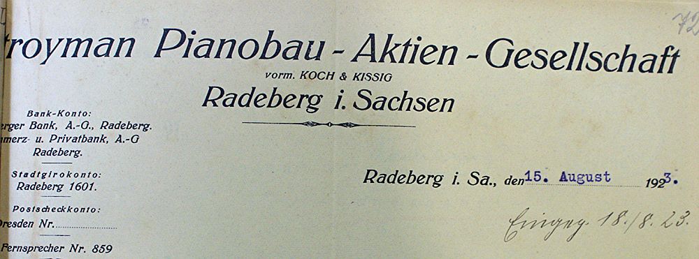 Dresdener Straße 1 (vor 1910 Dresdener Straße 20, 1910 - 1927 Dresdener Straße 45) Radeberg Dresdener Straße 1 (vor 1910 Dresdener Straße 20, 1910 - 1927 Dresdener Straße 45) Radeberg