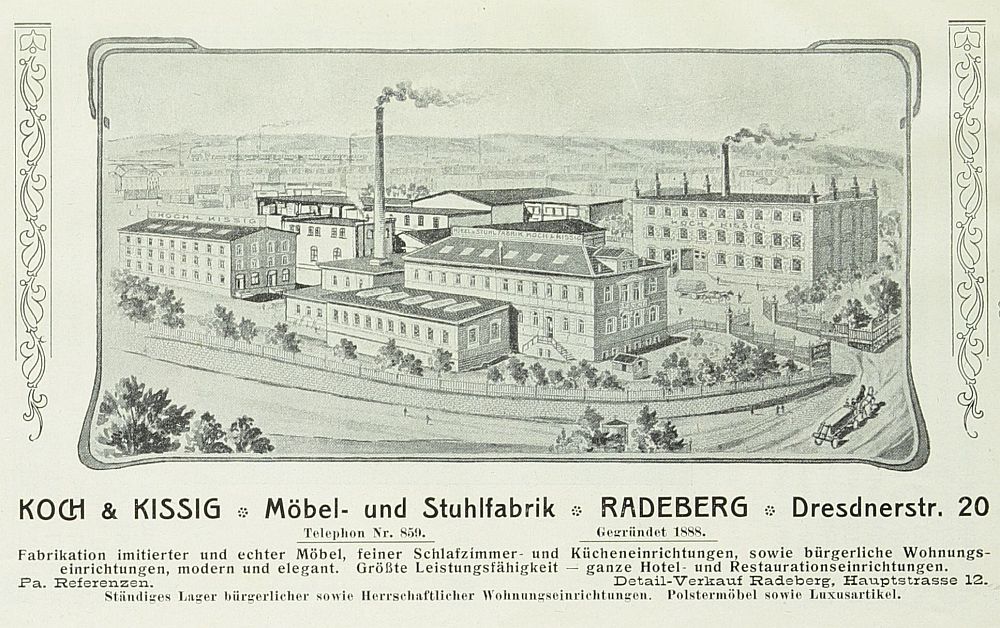 Dresdener Stra&szlig;e 1 (vor 1910 Dresdener Stra&szlig;e 20, 1910 - 1927 Dresdener Stra&szlig;e 45)  Radeberg