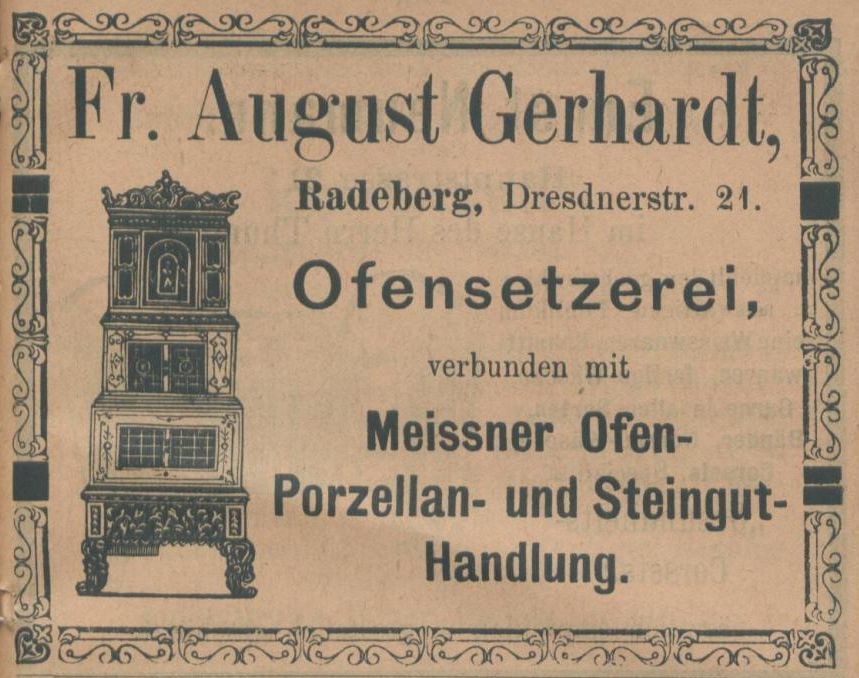 Dresdener Straße 7 (vor 1910 Dresdener Straße 21b, 1910 - 1927 Dresdener Straße 51) Radeberg Dresdener Straße 7 (vor 1910 Dresdener Straße 21b, 1910 - 1927 Dresdener Straße 51) Radeberg
