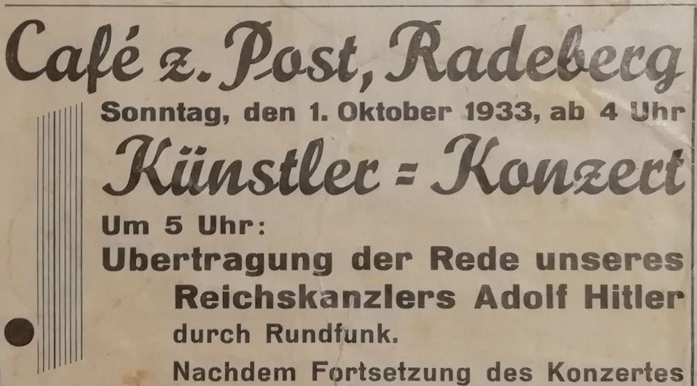 Dresdener Straße 15 (bis 1905 Dresdener Straße 21f, 1910 - 1927 Dresdener Straße 59) Radeberg Dresdener Straße 15 (bis 1905 Dresdener Straße 21f, 1910 - 1927 Dresdener Straße 59) Radeberg