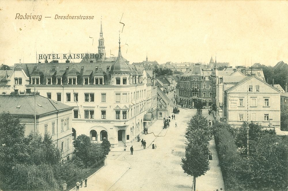 Dresdener Straße an der Röderbrücke Radeberg Dresdener Straße an der Röderbrücke Radeberg