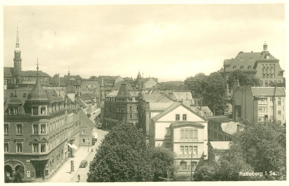 Dresdener Straße an der Röderbrücke Radeberg Dresdener Straße an der Röderbrücke Radeberg
