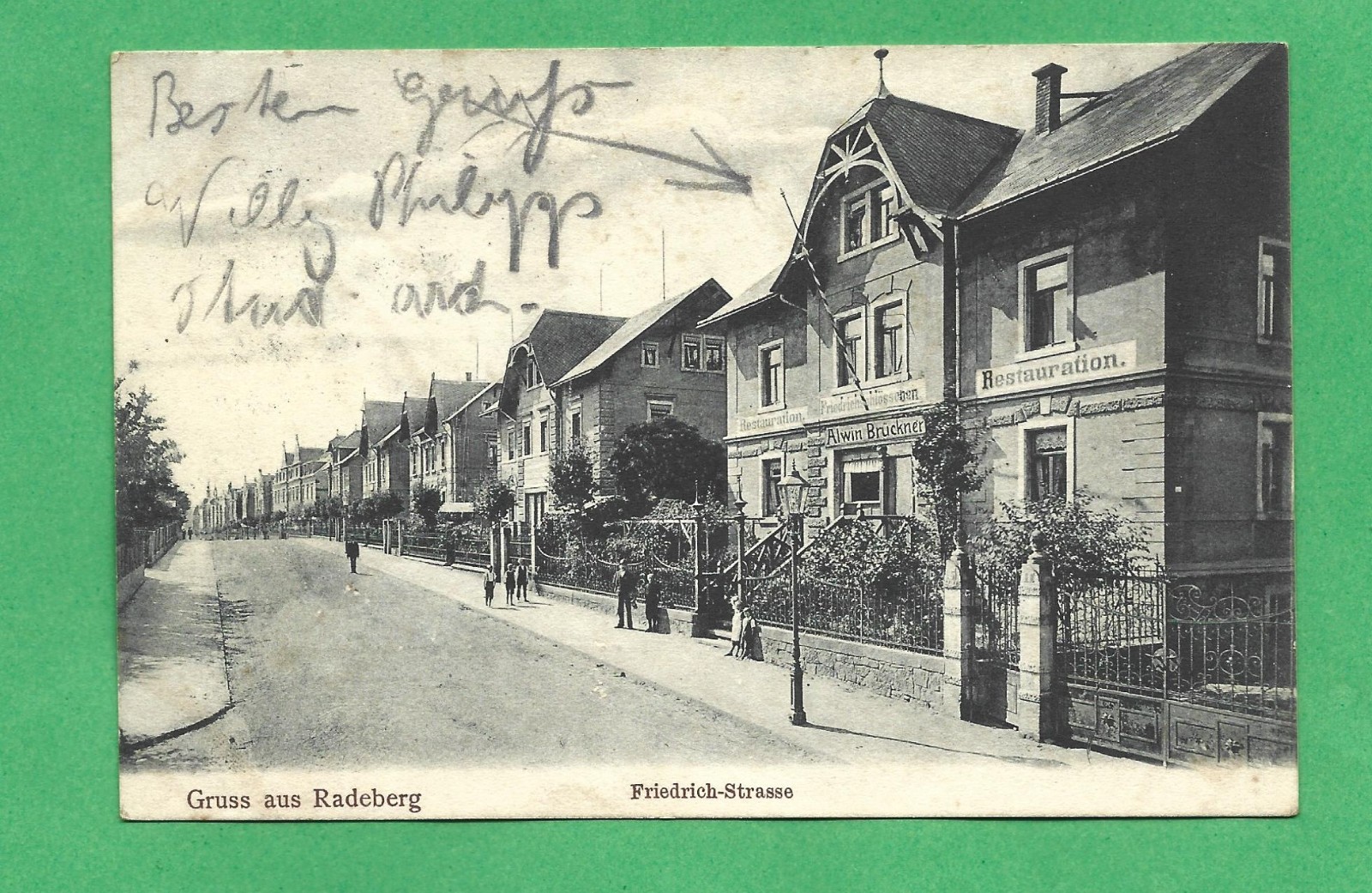 Dr. Rudolf-Friedrichs-Stra&szlig;e 1 (bis 1927 Friedrich-Stra&szlig;e 1, 1927 - 1945 Friedrichstra&szlig;e 1)  Radeberg