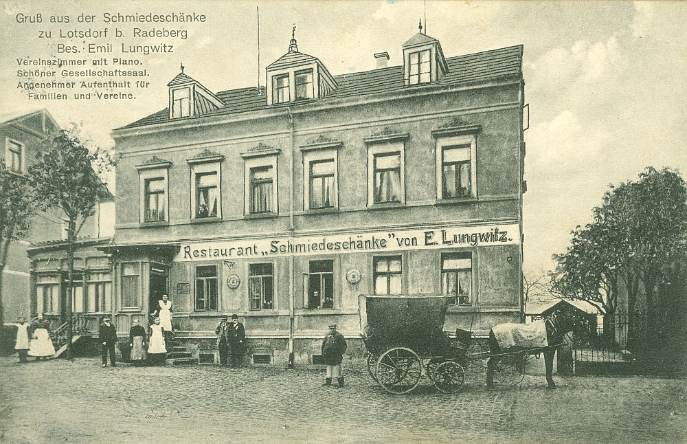 Dr. Rudolf-Friedrichs-Straße 10 (bis 1920 Lotzdorf 58I, 1920 - 1927 Friedrich-Straße 10, 1927 - 1945 Friedrichstraße 10) Radeberg Dr. Rudolf-Friedrichs-Straße 10 (bis 1920 Lotzdorf 58I, 1920 - 1927 Friedrich-Straße 10, 1927 - 1945 Friedrichstraße 10) Radeberg