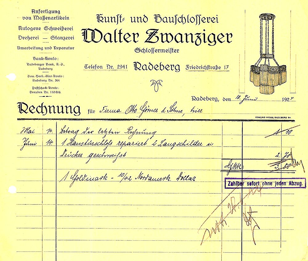 Dr. Rudolf-Friedrichs-Straße 17 (vor 1927 Friedrich-Straße 17, 1927 - 1945 Friedrichstraße 17) Radeberg Dr. Rudolf-Friedrichs-Straße 17 (vor 1927 Friedrich-Straße 17, 1927 - 1945 Friedrichstraße 17) Radeberg