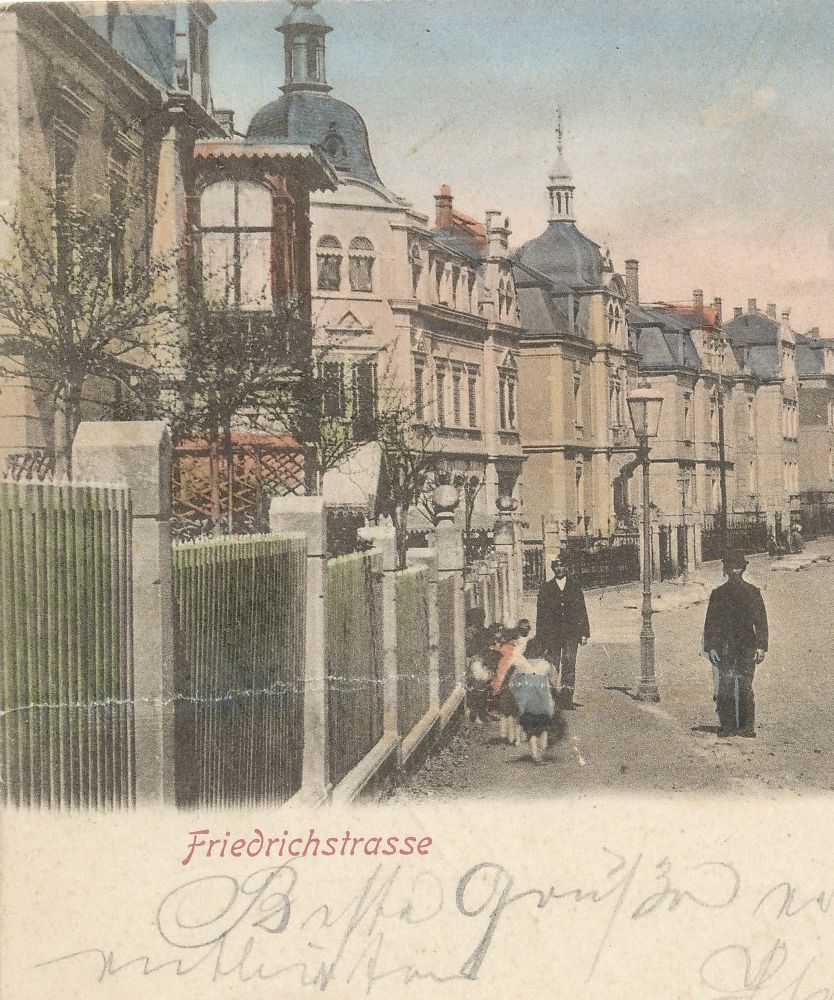 Dr. Rudolf-Friedrichs-Straße 29 (bis 1927 Friedrich-Straße 29, 1927 - 1945 Friedrichstraße 29) / Weststraße Radeberg Dr. Rudolf-Friedrichs-Straße 29 (bis 1927 Friedrich-Straße 29, 1927 - 1945 Friedrichstraße 29) / Weststraße Radeberg