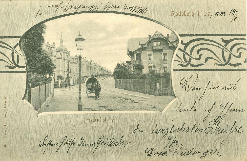 Dr. Rudolf-Friedrichs-Stra&szlig;e Ecke Weststra&szlig;e  Radeberg