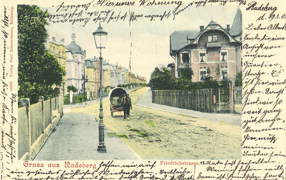 Dr. Rudolf-Friedrichs-Stra&szlig;e Ecke Weststra&szlig;e  Radeberg