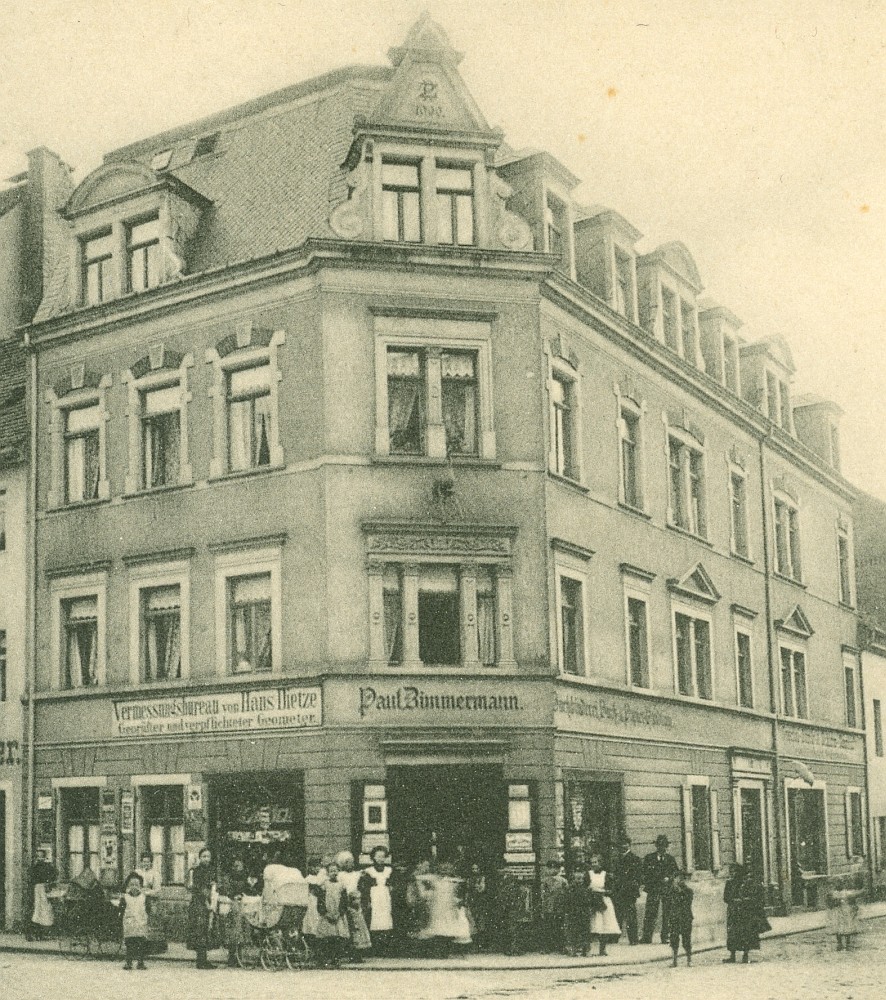 Hauptstra&szlig;e 9 (bis 1927 Hauptstra&szlig;e 5) / Mittelstra&szlig;e  Radeberg