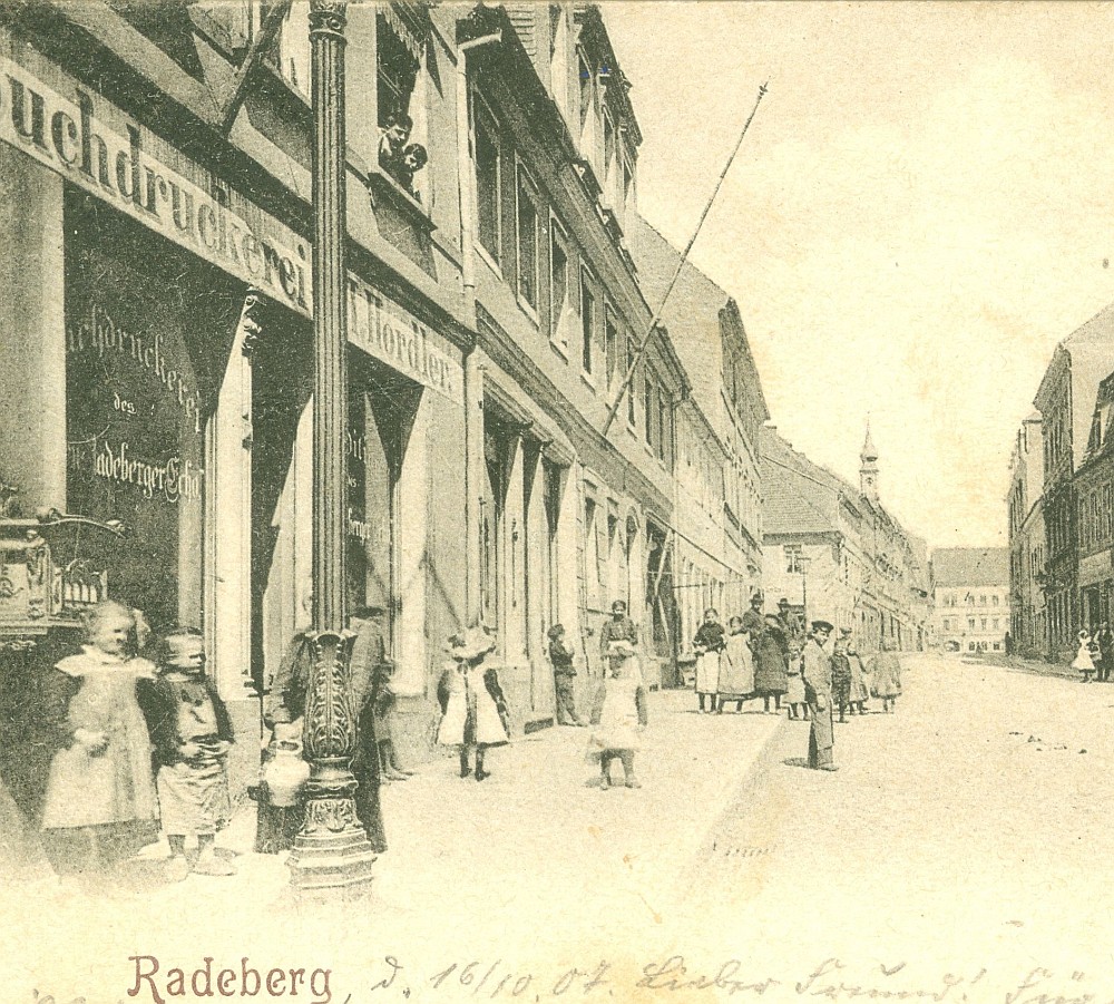 Hauptstraße 20 (1787 HNr. 92, bis 1927 Hauptstraße 13) Radeberg Hauptstraße 20 (1787 HNr. 92, bis 1927 Hauptstraße 13) Radeberg