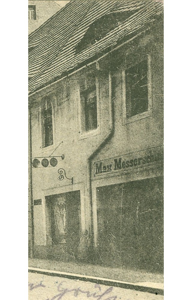 Hauptstraße 21 (1787 HNr. 84, bis 1927 Hauptstraße 11) / Berggasse Radeberg Hauptstraße 21 (1787 HNr. 84, bis 1927 Hauptstraße 11) / Berggasse Radeberg