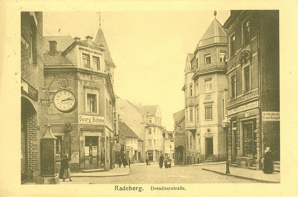 Hauptstra&szlig;e 24 (bis 1910 Dresdener Stra&szlig;e 42, 1910 - 1927 Dresdener Stra&szlig;e 2)  Radeberg