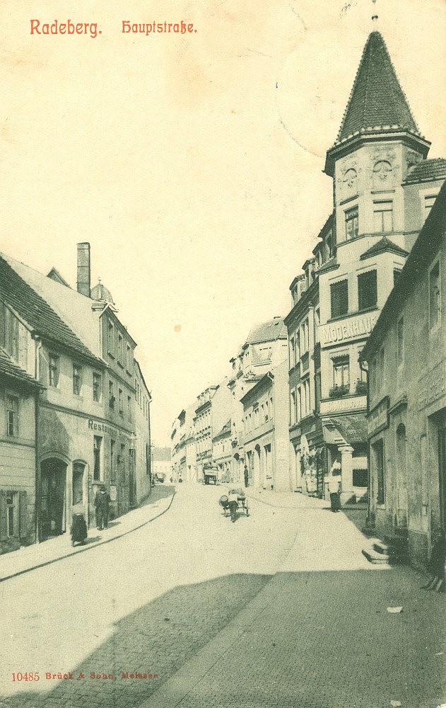 Hauptstra&szlig;e 25 (-1910 Dresdener Stra&szlig;e 2, 1910-27 Dresdener Stra&szlig;e 3) / Freudenberg  Radeberg
