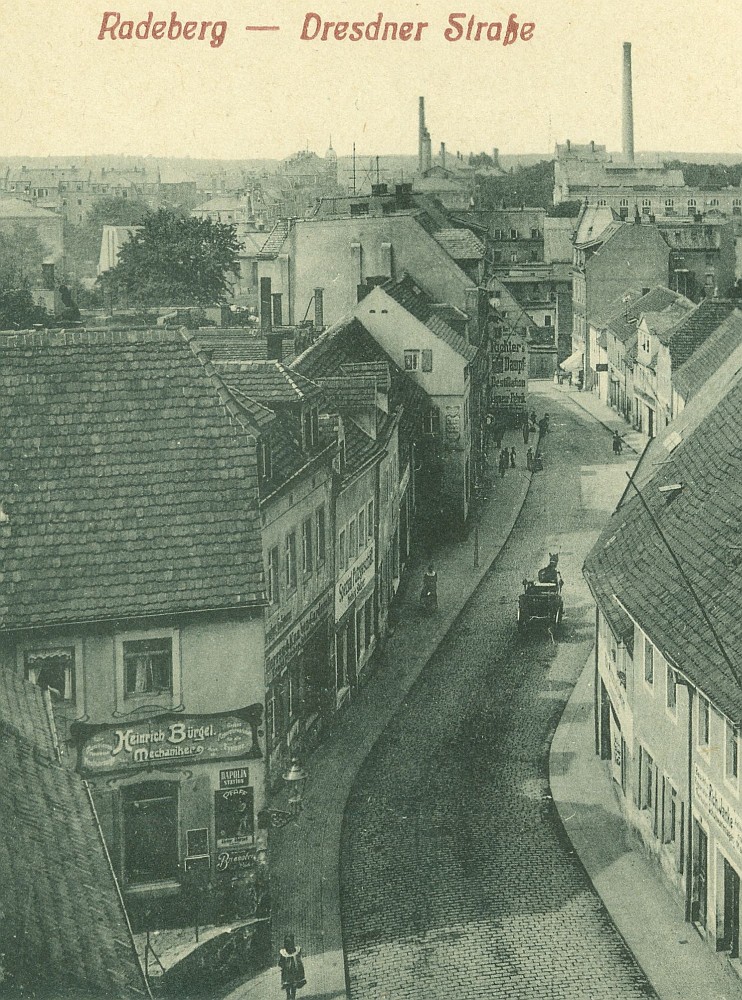 Hauptstraße 31 (vor 1910 Dresdener Straße 5, 1910 - 1927 Dresdener Straße 9) Radeberg Hauptstraße 31 (vor 1910 Dresdener Straße 5, 1910 - 1927 Dresdener Straße 9) Radeberg
