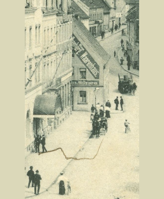 Hauptstra&szlig;e 56 (1787 HNr. 223-224, vor 1910 Dresdener Stra&szlig;e 24, 1910 - 1927 Dresdener Stra&szlig;e 34)  Radeberg