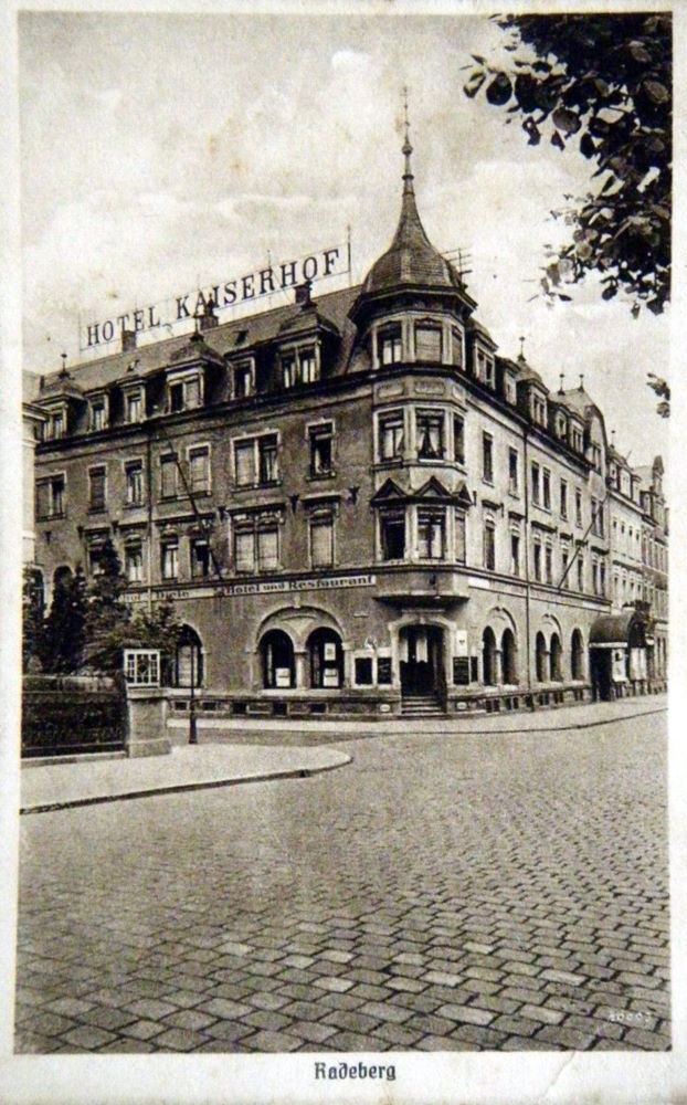 Hauptstraße 62 (vor 1910 Dresdener Straße 23a, 1910 - 1927 Dresdener Straße 40) Radeberg Hauptstraße 62 (vor 1910 Dresdener Straße 23a, 1910 - 1927 Dresdener Straße 40) Radeberg