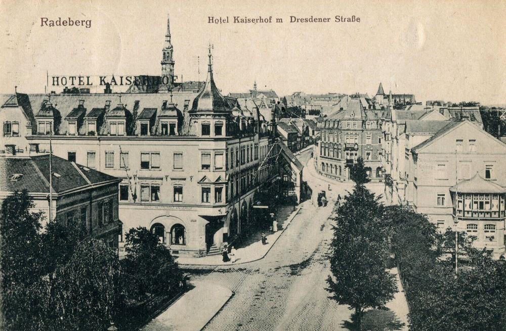 Hauptstraße 62 (vor 1910 Dresdener Straße 23a, 1910 - 1927 Dresdener Straße 40) Radeberg Hauptstraße 62 (vor 1910 Dresdener Straße 23a, 1910 - 1927 Dresdener Straße 40) Radeberg
