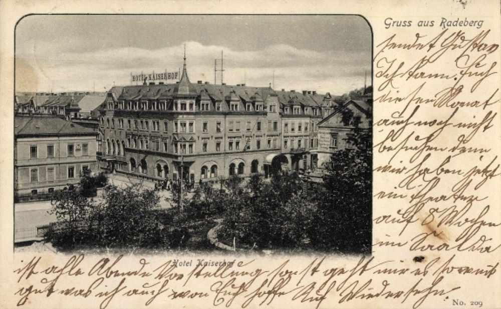 Hauptstra&szlig;e 62 (bis 1910 Dresdener Stra&szlig;e 23a, 1910 - 1927 Dresdener Stra&szlig;e 40)  Radeberg