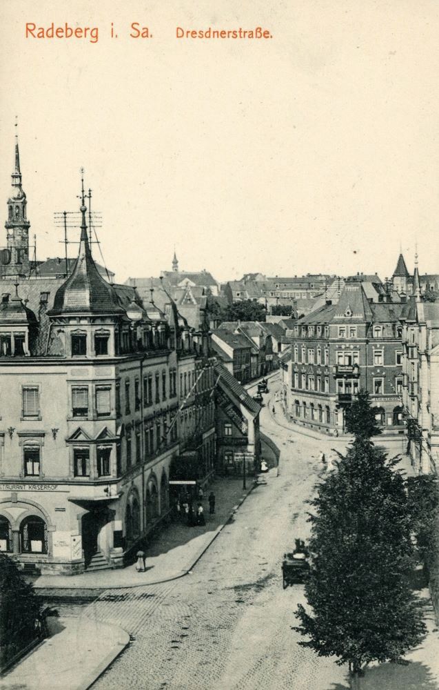 Hauptstraße 62 (vor 1910 Dresdener Straße 23a, 1910 - 1927 Dresdener Straße 40) Radeberg Hauptstraße 62 (vor 1910 Dresdener Straße 23a, 1910 - 1927 Dresdener Straße 40) Radeberg