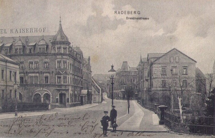 Hauptstra&szlig;e 62 (bis 1910 Dresdener Stra&szlig;e 23a, 1910 - 1927 Dresdener Stra&szlig;e 40)  Radeberg