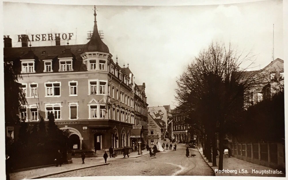 Hauptstraße 62 (vor 1910 Dresdener Straße 23a, 1910 - 1927 Dresdener Straße 40) Radeberg Hauptstraße 62 (vor 1910 Dresdener Straße 23a, 1910 - 1927 Dresdener Straße 40) Radeberg