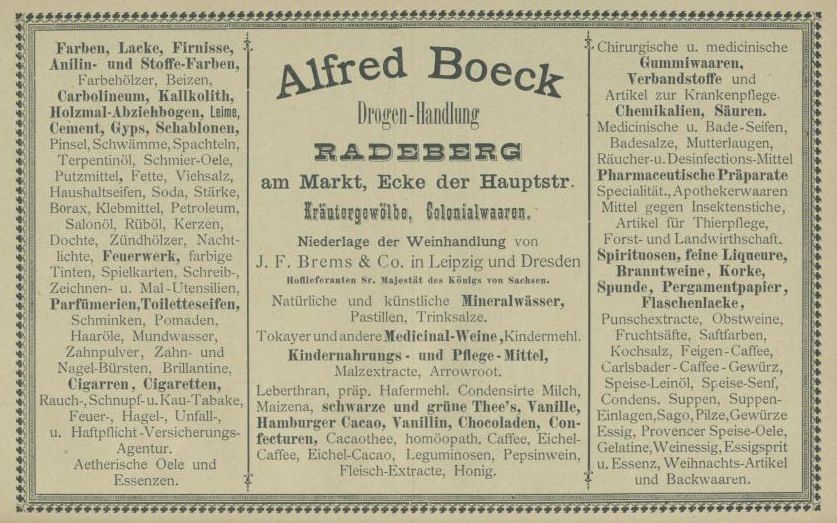 Hauptstraße 1 (1787 HNr. 65) / Markt Radeberg Hauptstraße 1 (1787 HNr. 65) / Markt Radeberg