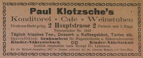 Hauptstraße 3 (bis 1927 Hauptstraße 2) Radeberg Hauptstraße 3 (bis 1927 Hauptstraße 2) Radeberg