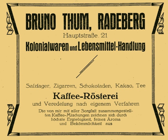 Hauptstraße 4 (1787 HNr. 109, bis 1927 Hauptstraße 21) Radeberg Hauptstraße 4 (1787 HNr. 109, bis 1927 Hauptstraße 21) Radeberg