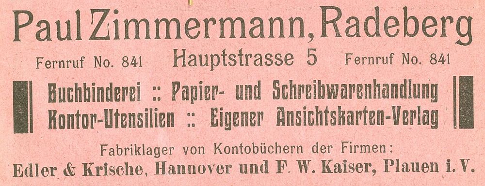 Hauptstraße 9 (1787 HNr. 78, bis 1927 Hauptstraße 5) / Mittelstraße Radeberg Hauptstraße 9 (1787 HNr. 78, bis 1927 Hauptstraße 5) / Mittelstraße Radeberg